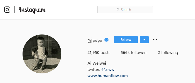 aiww instagram