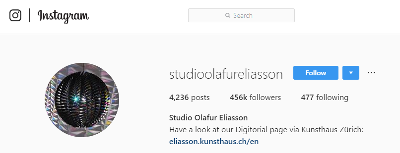 studioolafureliasson instagram